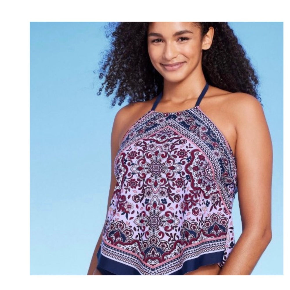 Kona Sol Tankini Top Swimsuit S(4-6)